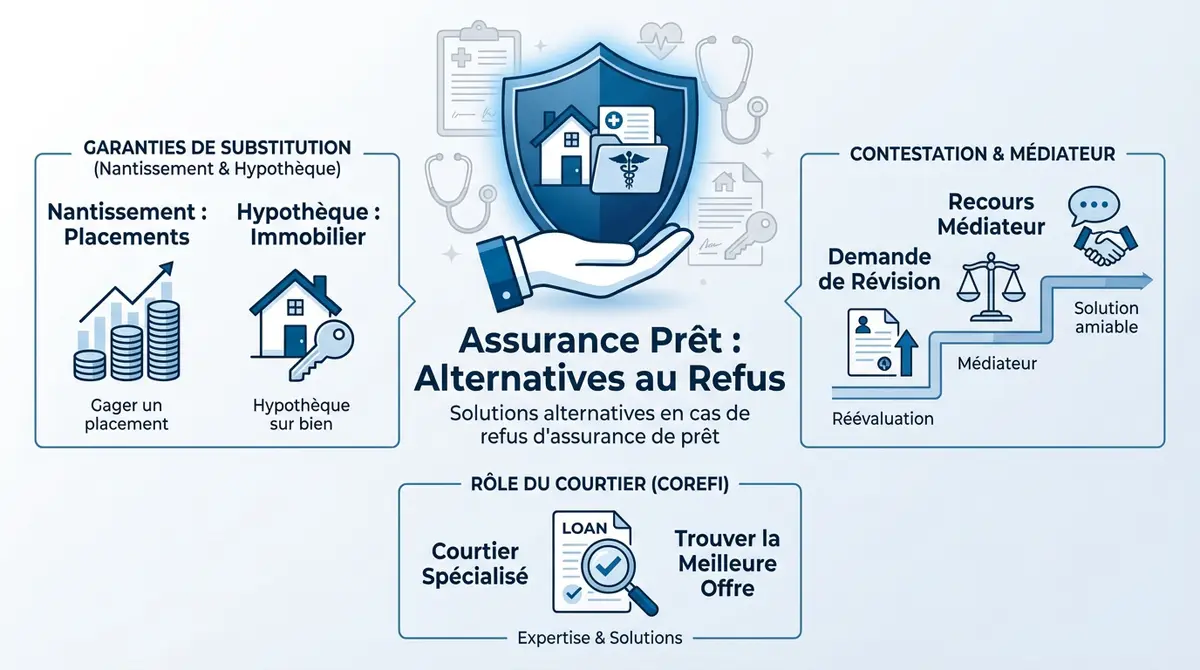 Solutions alternatives et recours après un refus d'assurance emprunteur pour maladie