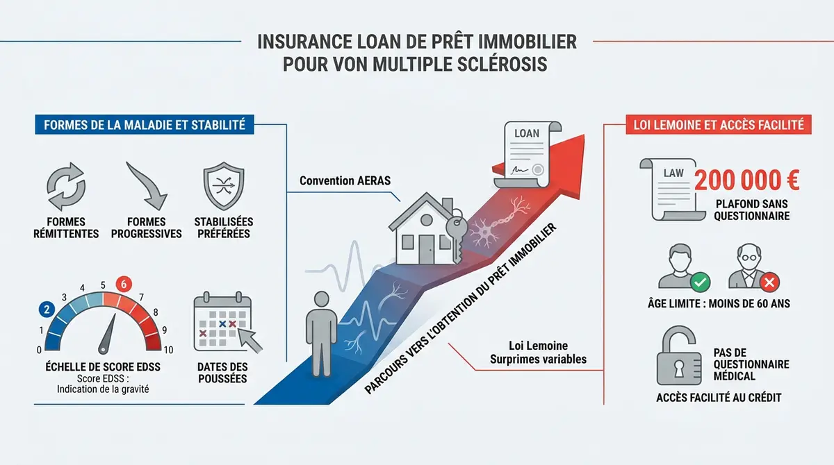 Parcours pour obtenir une assurance de prêt immobilier avec une sclérose en plaques